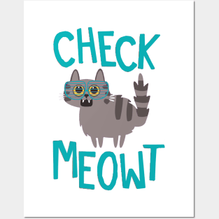 Check Meowt Cats Posters and Art
